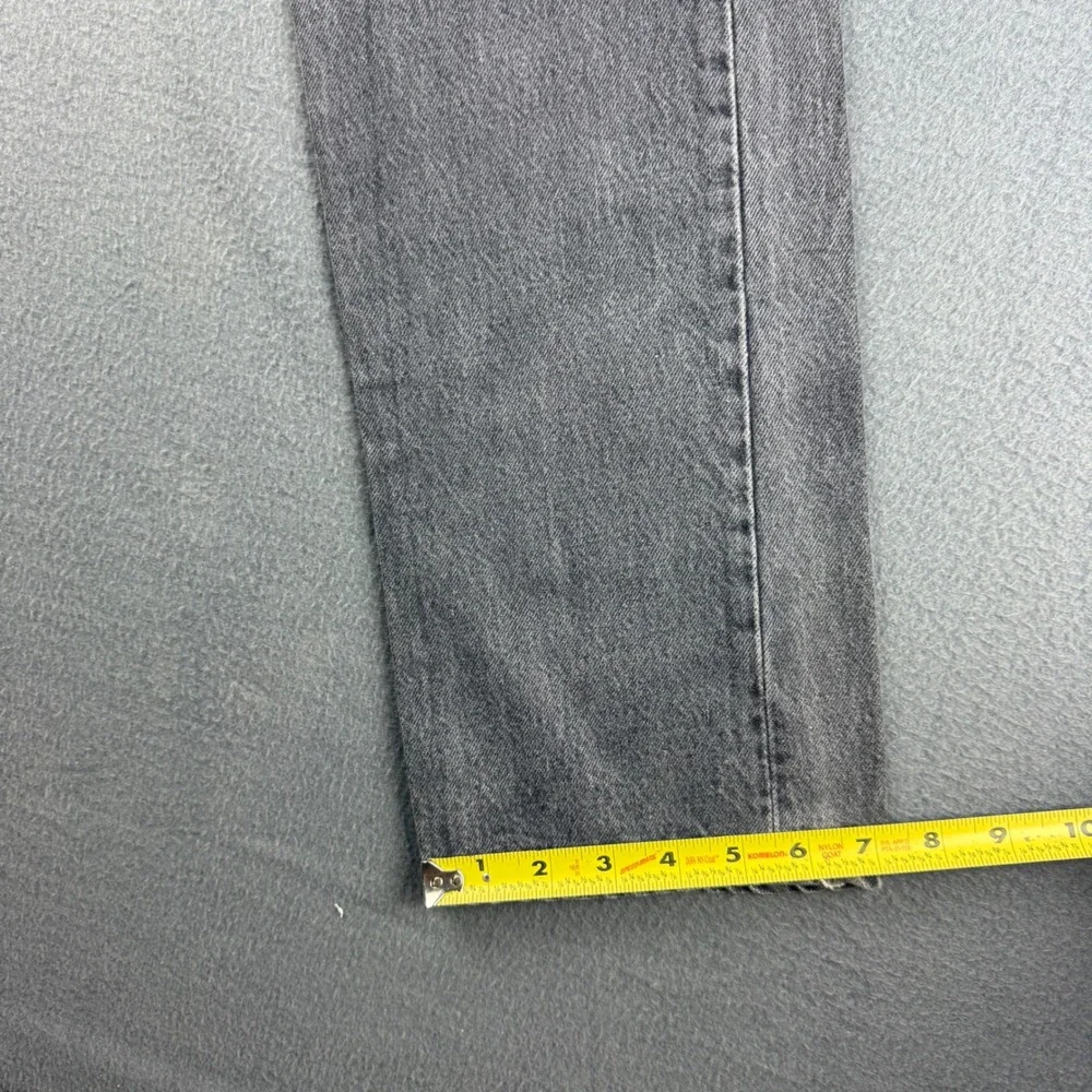 Vintage USA Levis Women's 26x32 Black 70s 80s Button Fly Straight Leg Dark Wash